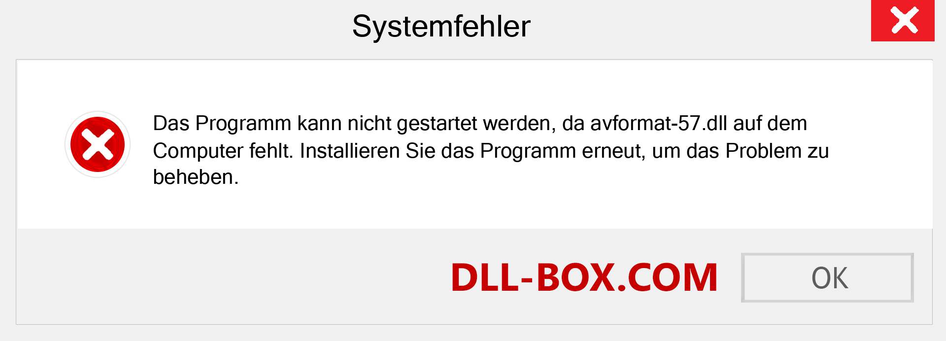 avformat-57.dll-Datei fehlt?. Download für Windows 7, 8, 10 - Fix avformat-57 dll Missing Error unter Windows, Fotos, Bildern