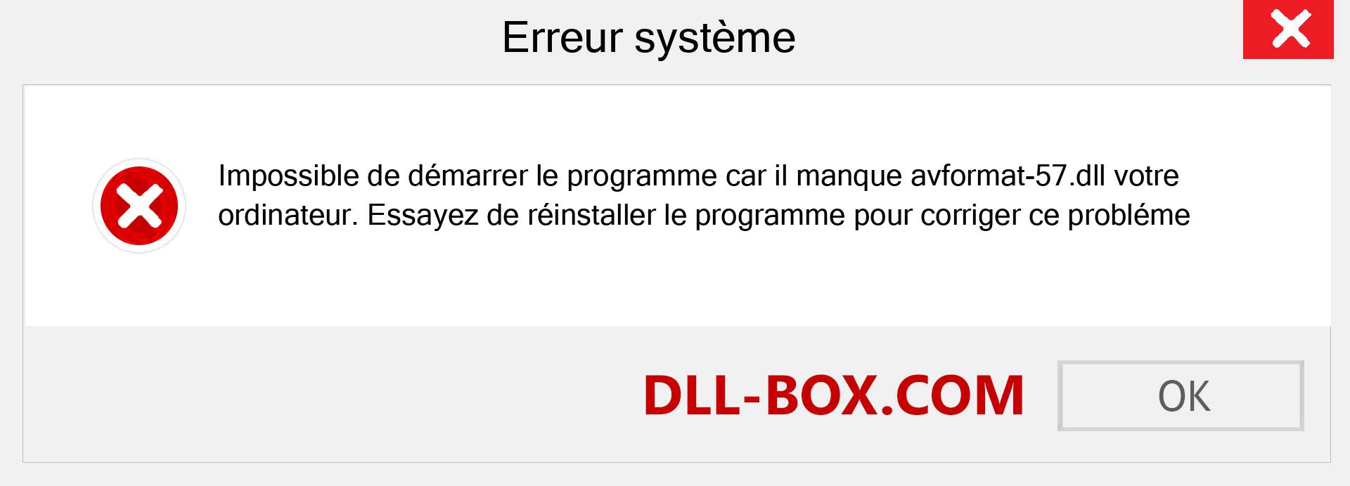 Le fichier avformat-57.dll est manquant ?. Télécharger pour Windows 7, 8, 10 - Correction de l'erreur manquante avformat-57 dll sur Windows, photos, images